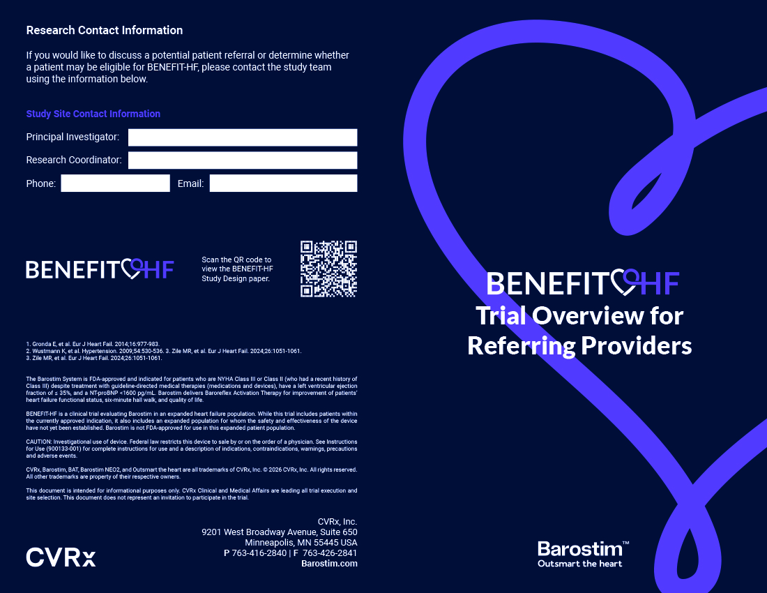 BENEFIT-HF Referral Guide Bifold 5.5x8.5