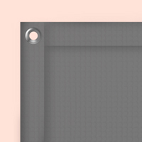 With Grommets and Reinforced Edges